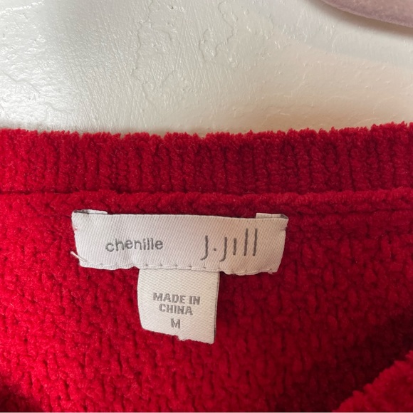 J Jill Chenille Cable Knit Sweater Womens Medium Pullover Soft Cozy - Picture 2 of 4